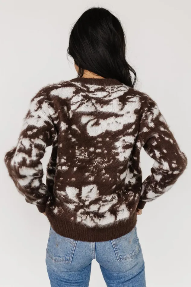 Fairbanks Sweater Brown Print Women Baltic Born Sweaters