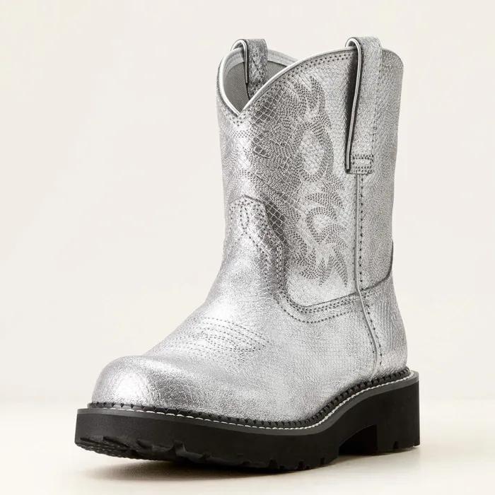 Fatbaby Western Boot Gunmetal Lizard Emboss Women Ariat Western Boots