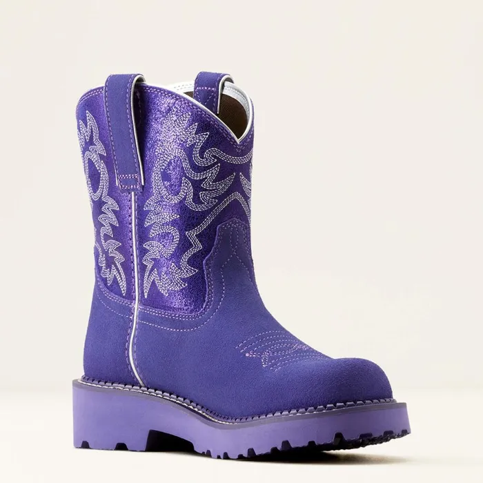 Fatbaby Western Boot Violet Suedepurple Metallic Women Ariat Western Boots Fatbaby Western Boot Violet Suedepurple Metallic Women Ariat Western Boots