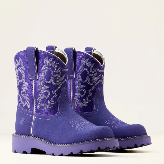 Fatbaby Western Boot Violet Suedepurple Metallic Women Ariat Western Boots Fatbaby Western Boot Violet Suedepurple Metallic Women Ariat Western Boots