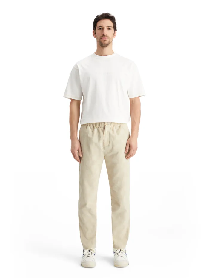 Fave 8211 Checkpatterned Corduroy Jogger Parchment Men Scotch and Soda Pants