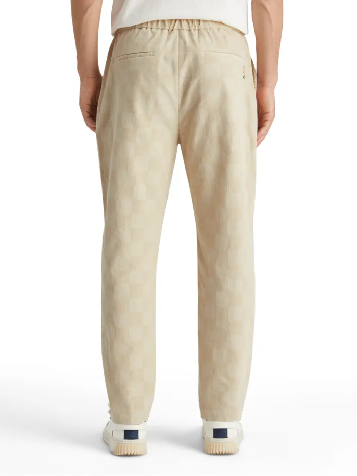 Fave 8211 Checkpatterned Corduroy Jogger Parchment Men Scotch and Soda Pants Fave 8211 Checkpatterned Corduroy Jogger Parchment Men Scotch and Soda Pants