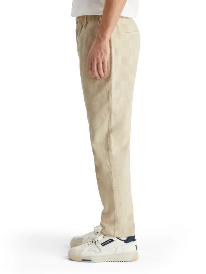 Fave 8211 Checkpatterned Corduroy Jogger Parchment Men Scotch and Soda Pants Fave 8211 Checkpatterned Corduroy Jogger Parchment Men Scotch and Soda Pants