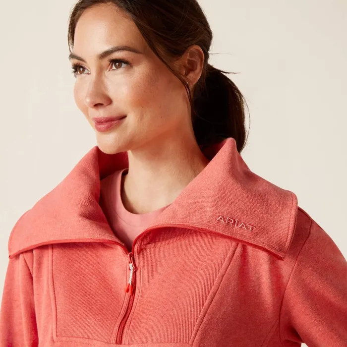 Fern 12 Zip Sweatshirt Heather Baked Apple Women Ariat Sweatshirts and Hoodies Fern 12 Zip Sweatshirt Heather Baked Apple Women Ariat Sweatshirts and Hoodies