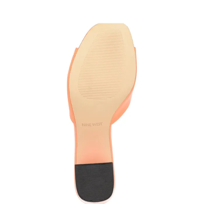 Ferris Block Heel Sandals Orange Patent Women Nine West Sandals Ferris Block Heel Sandals Orange Patent Women Nine West Sandals