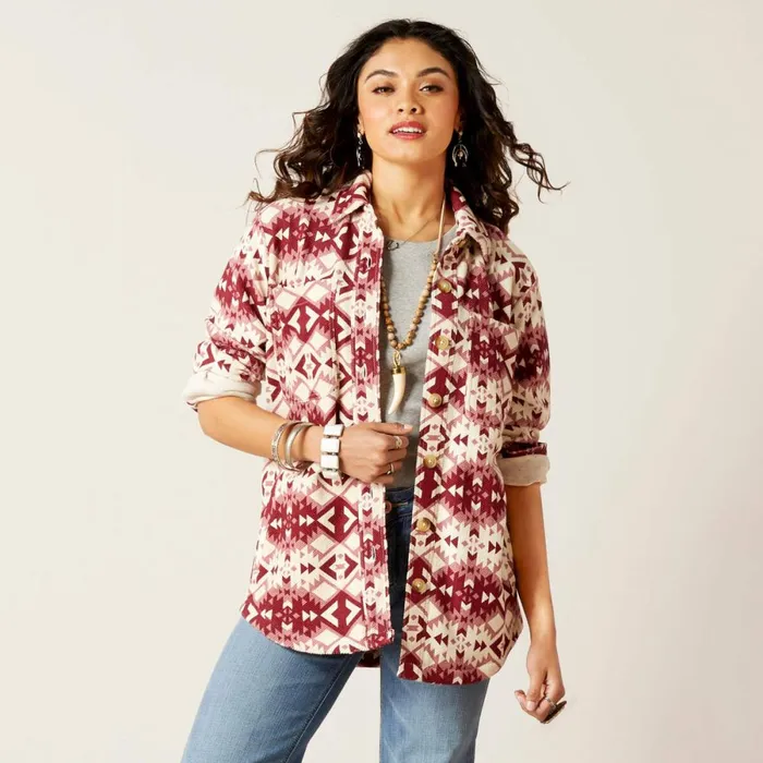 Fillmore Shirt Jacket Fillmore Sw Print Women Ariat Jackets and Vests
