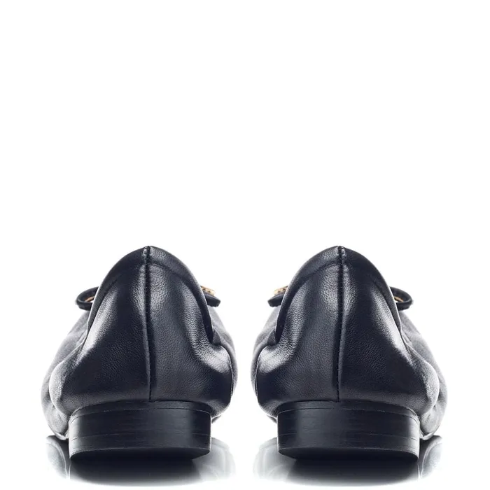 Flat And Ballerina Shoes Women Moda In Pelle Freyani Black Leather