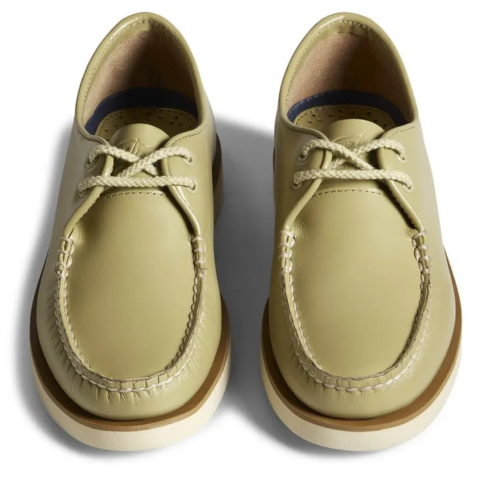 Flats and Loafers WomenMen Sperry Unisex Cloud Captain039s Oxford Smoked Elk
