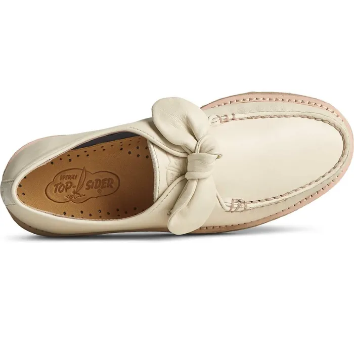 Flats and Loafers Women Sperry Captain039s Crepe Bow Oxford Ivory Flats and Loafers Women Sperry Captain039s Crepe Bow Oxford Ivory