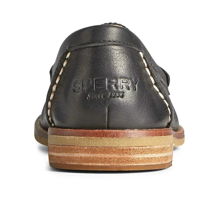 Flats and Loafers Women Sperry Seaport Penny Leather Loafer Black