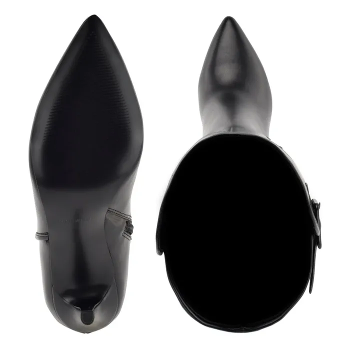 Flye Over The Knee Heeled Boots Black Women Nine West Boots and Booties Flye Over The Knee Heeled Boots Black Women Nine West Boots and Booties