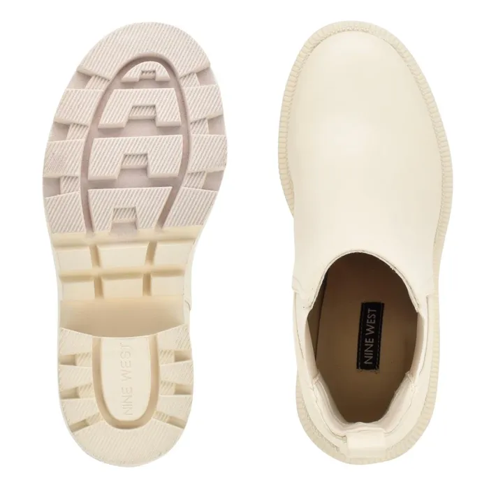 Forme Chelsea Lug Sole Booties Cream Women Nine West Boots and Booties Forme Chelsea Lug Sole Booties Cream Women Nine West Boots and Booties