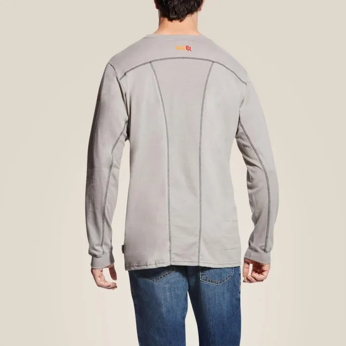 FR AC Crew TShirt Silver Fox Men Ariat TShirts and Polos FR AC Crew TShirt Silver Fox Men Ariat TShirts and Polos