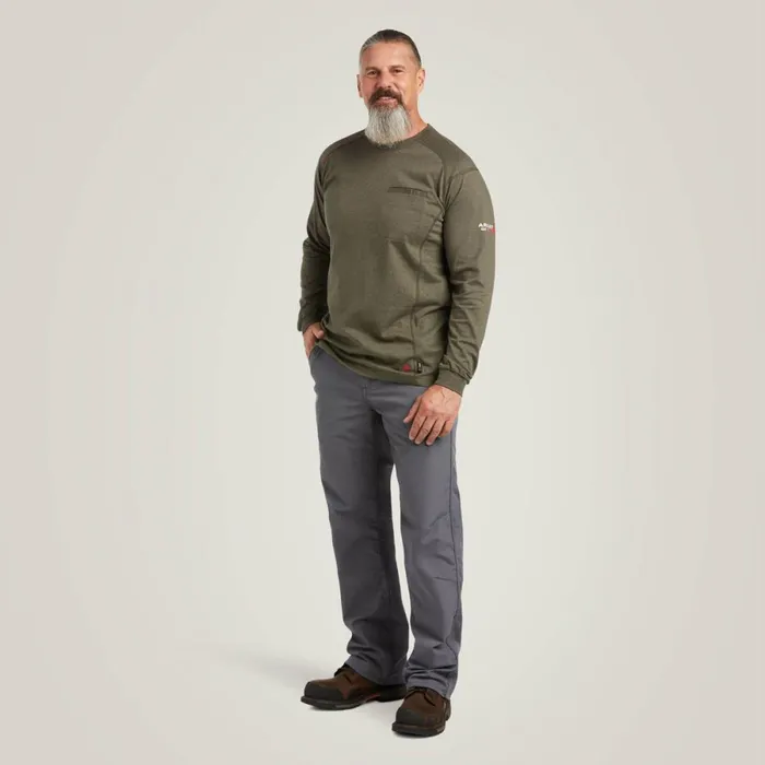 FR Air Rig Life Graphic TShirt Sage Heather Men Ariat TShirts and Polos FR Air Rig Life Graphic TShirt Sage Heather Men Ariat TShirts and Polos