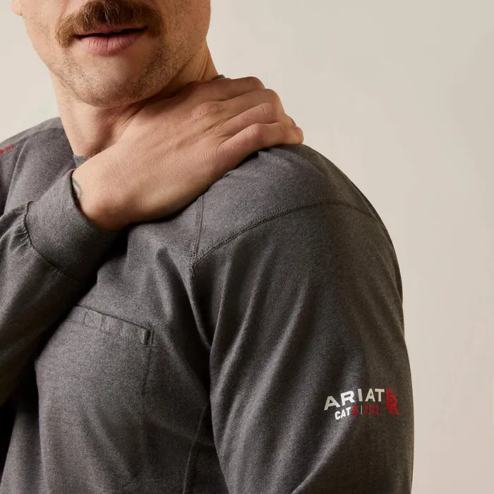 FR Air True Grit TShirt Charcoal Heather Men Ariat TShirts and Polos FR Air True Grit TShirt Charcoal Heather Men Ariat TShirts and Polos