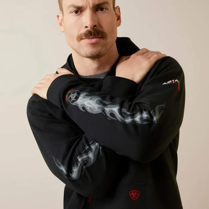 FR DuraStretch Flames Hoodie Black Men Ariat Sweatshirts and Hoodies FR DuraStretch Flames Hoodie Black Men Ariat Sweatshirts and Hoodies