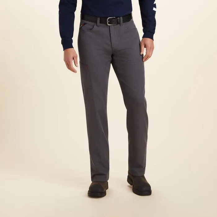 FR M4 Relaxed Crossfire Straight Pant Iron Grey Men Ariat Workwear