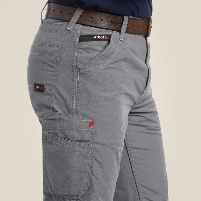 FR M4 Relaxed DuraLight Ripstop Boot Cut Pant Grey Men Ariat Pants and Shorts FR M4 Relaxed DuraLight Ripstop Boot Cut Pant Grey Men Ariat Pants and Shorts