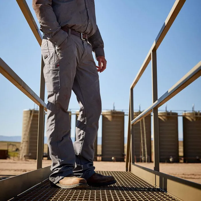 FR M4 Relaxed DuraLight Ripstop Boot Cut Pant Grey Men Ariat Pants and Shorts FR M4 Relaxed DuraLight Ripstop Boot Cut Pant Grey Men Ariat Pants and Shorts