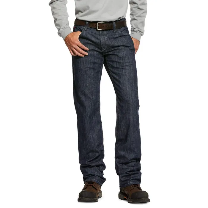 FR M5 Slim Armor Stretch Stackable Straight Leg Jean Rinse Men Ariat Workwear