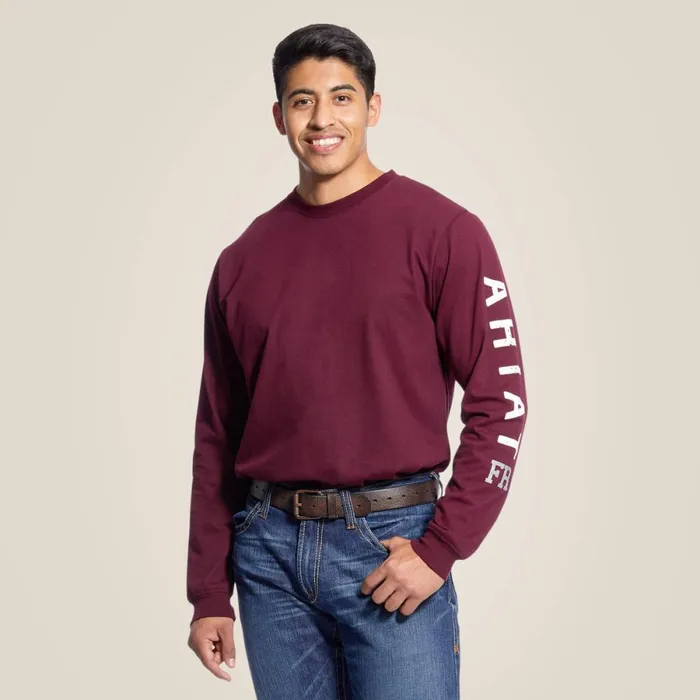FR Roughneck Skull Logo TShirt Malbec Men Ariat TShirts and Polos FR Roughneck Skull Logo TShirt Malbec Men Ariat TShirts and Polos