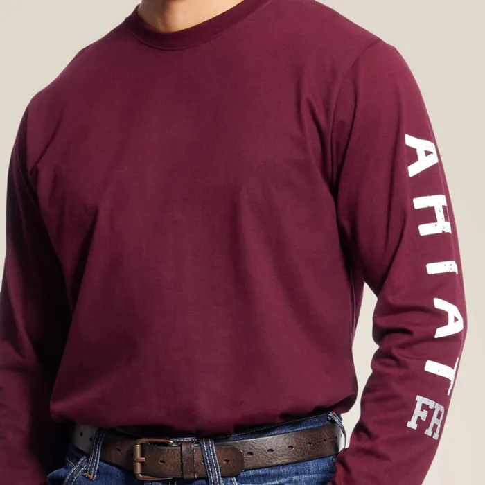 FR Roughneck Skull Logo TShirt Malbec Men Ariat TShirts and Polos FR Roughneck Skull Logo TShirt Malbec Men Ariat TShirts and Polos