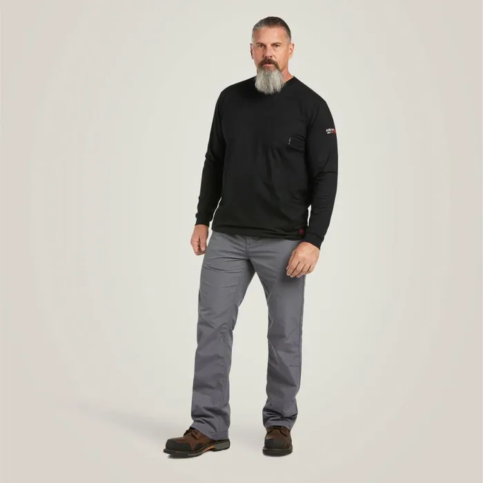 FR Stretch Logo TShirt Blacklime Men Ariat TShirts and Polos FR Stretch Logo TShirt Blacklime Men Ariat TShirts and Polos