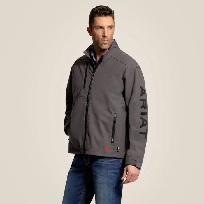 FR Team Logo Jacket Iron Gray Men Ariat Workwear