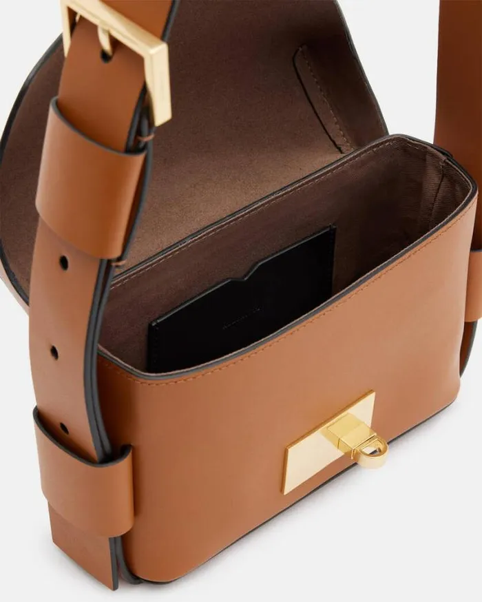 Frankie 3In1 Leather Bag Desert Tan Women AllSaints Handbags and Wallets