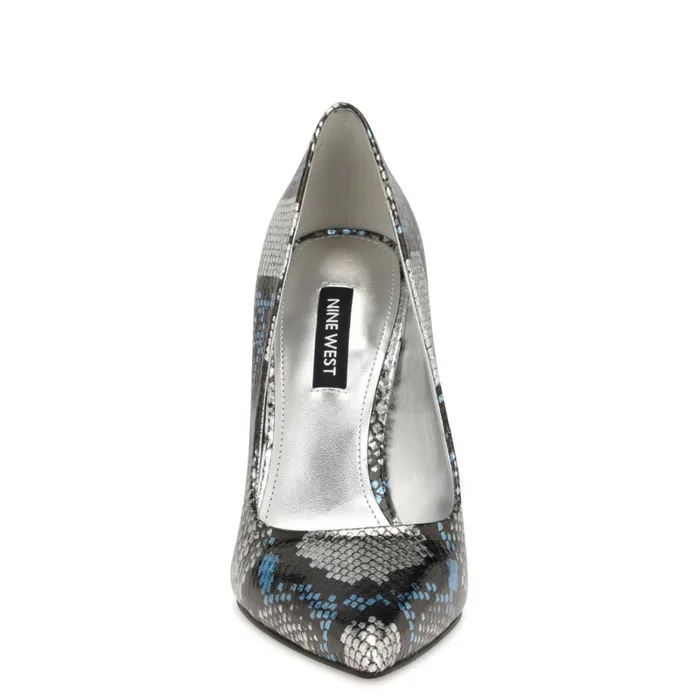 Fresh Pointy Toe Pumps Silverblue Snake Women Nine West Pumps Fresh Pointy Toe Pumps Silverblue Snake Women Nine West Pumps