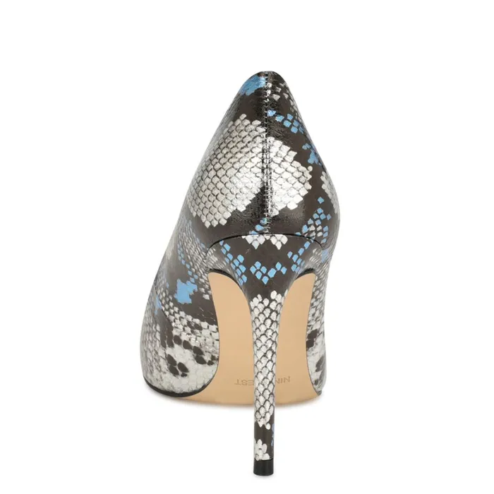 Fresh Pointy Toe Pumps Silverblue Snake Women Nine West Pumps Fresh Pointy Toe Pumps Silverblue Snake Women Nine West Pumps