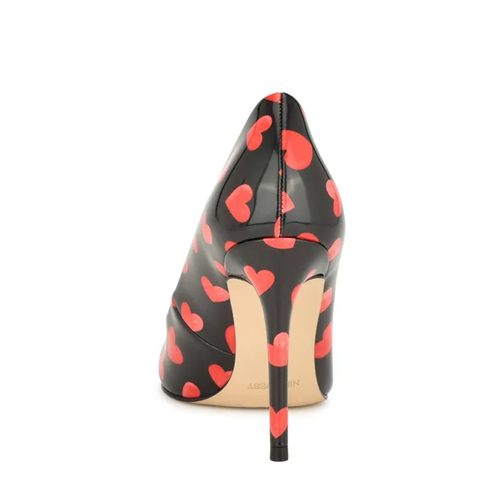 Fresh Pointy Toe Pumps Valentine Heart Print Women Nine West Pumps Fresh Pointy Toe Pumps Valentine Heart Print Women Nine West Pumps
