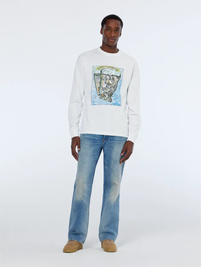 Front Artwork Relaxed Fit Long Sleeve Tshirt White Men Scotch and Soda Sweatshirts and Hoodies Front Artwork Relaxed Fit Long Sleeve Tshirt White Men Scotch and Soda Sweatshirts and Hoodies