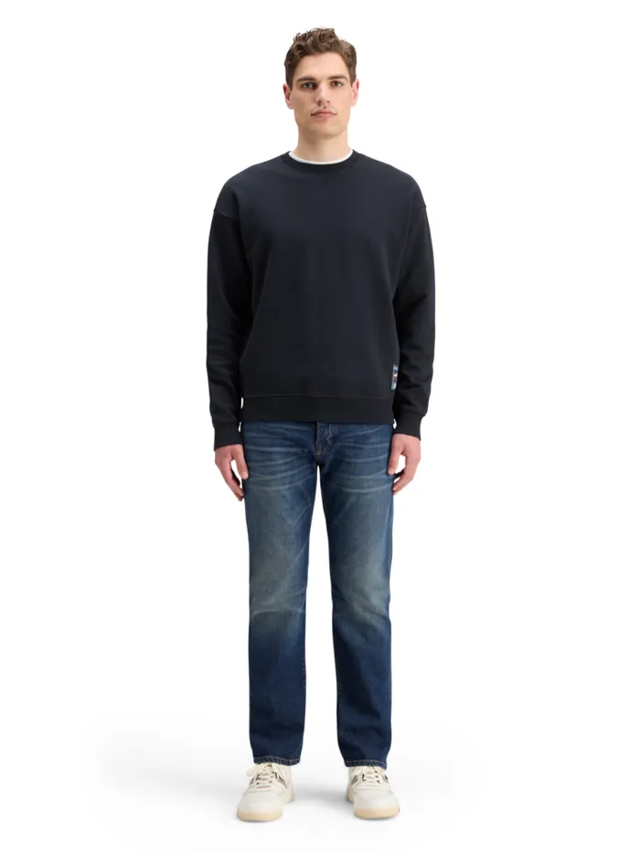 FRONT BACK ARTWORK SWEATSHIRT Black Men Scotch and Soda Sweatshirts and Hoodies