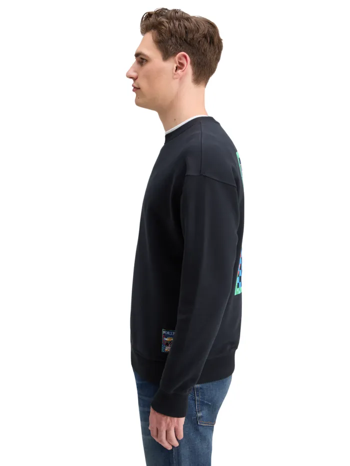 FRONT BACK ARTWORK SWEATSHIRT Black Men Scotch and Soda Sweatshirts and Hoodies FRONT BACK ARTWORK SWEATSHIRT Black Men Scotch and Soda Sweatshirts and Hoodies