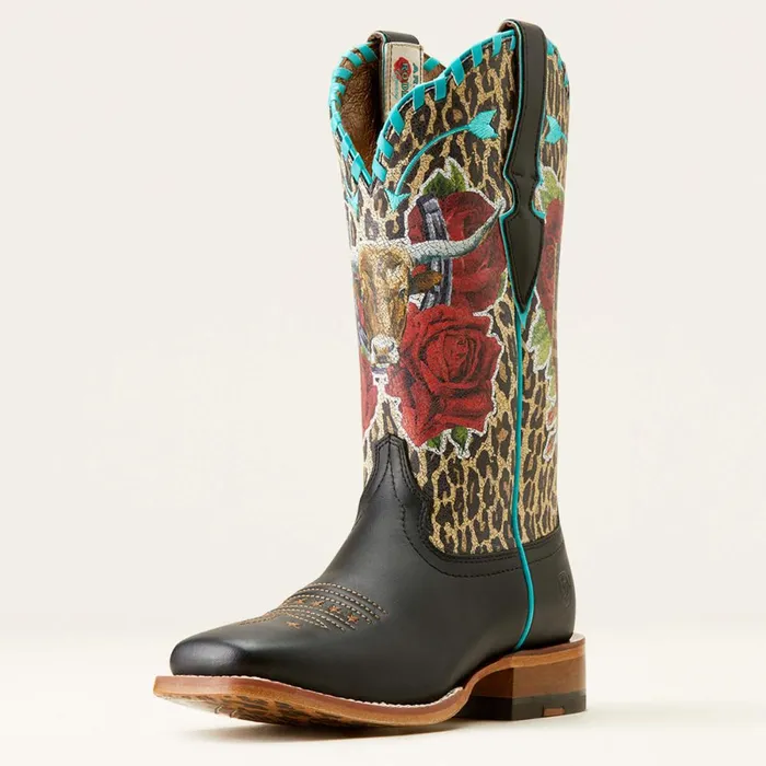 Frontier Rodeo Quincy Western Boot Rich Blackmustang Meysa Women Ariat Western Boots