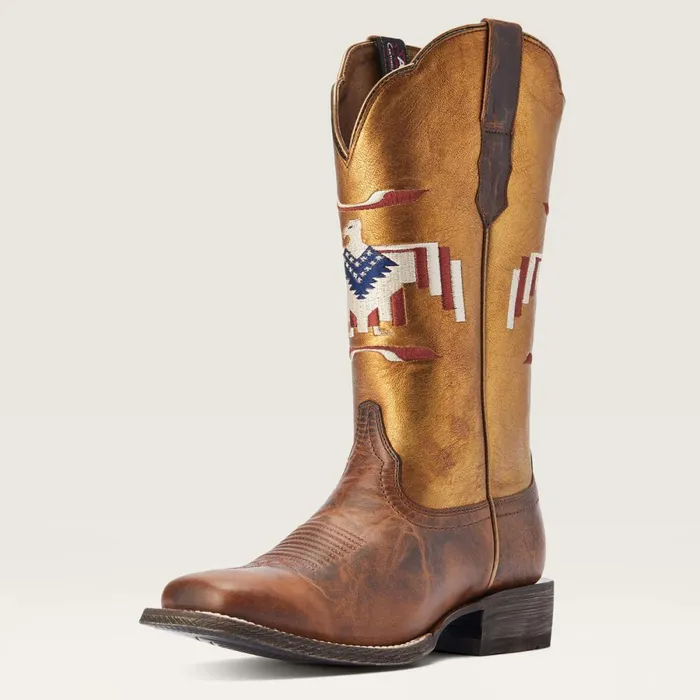 Frontier Thunderbird Chimayo Western Boot Fiery Tan Women Ariat Western Boots