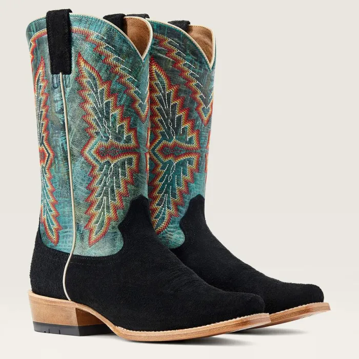 Futurity Showman Western Boot Black Roughout Men Ariat Western Boots Futurity Showman Western Boot Black Roughout Men Ariat Western Boots