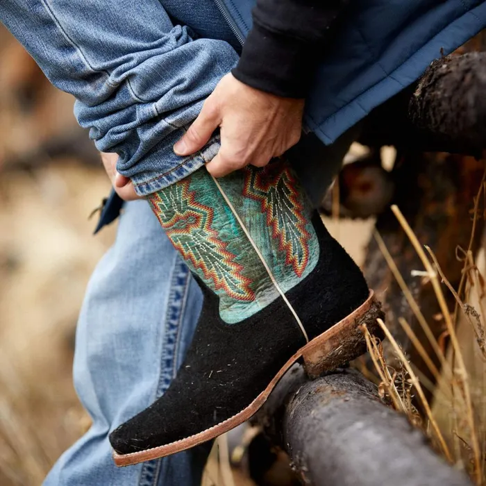 Futurity Showman Western Boot Black Roughout Men Ariat Western Boots Futurity Showman Western Boot Black Roughout Men Ariat Western Boots