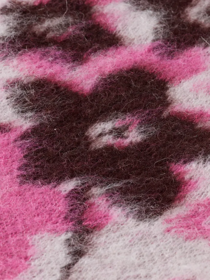 FUZZY V NECK JACQUARD SPENCER Winter Floral Women Scotch and Soda Knitwear