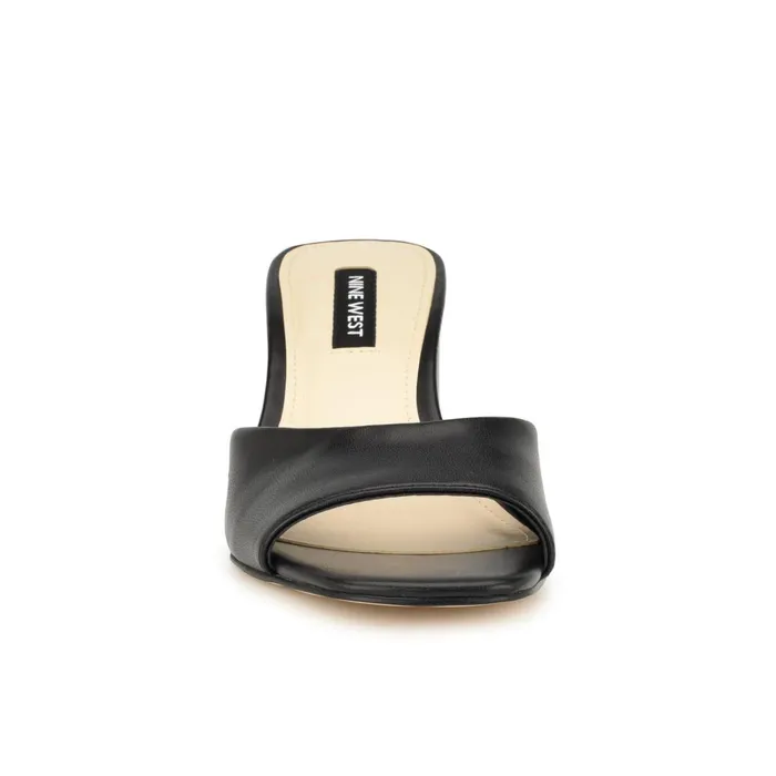 Gagen Slide Sandals Black Women Nine West Low Heel Gagen Slide Sandals Black Women Nine West Low Heel