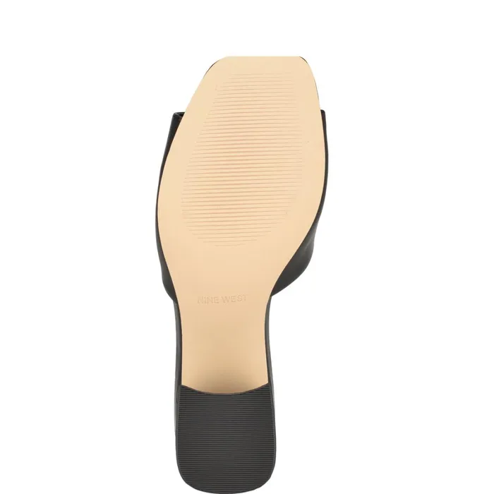 Gagen Slide Sandals Black Women Nine West Low Heel Gagen Slide Sandals Black Women Nine West Low Heel