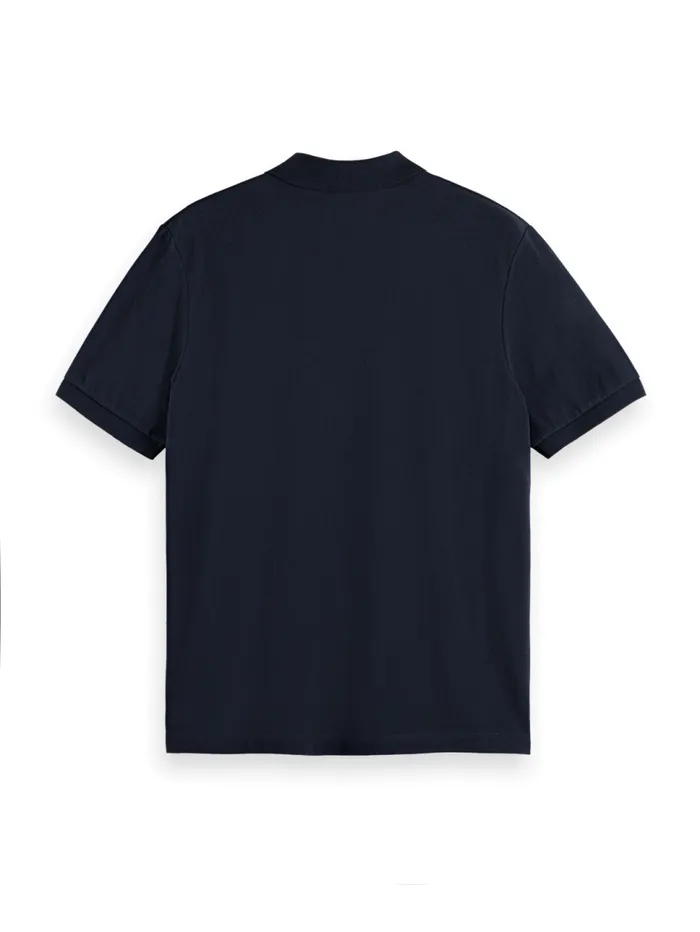 GARMENTDYED SHORTSLEEVED PIQUE POLO Grey Melange Kids Scotch and Soda Polo039s
