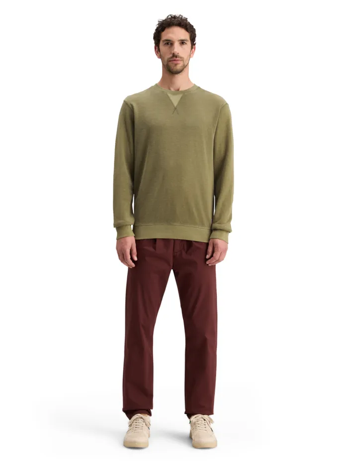 GARMENT DYED STRUCTURED SWEATSHIRT Moss Green Men Scotch and Soda Sweatshirts and Hoodies GARMENT DYED STRUCTURED SWEATSHIRT Moss Green Men Scotch and Soda Sweatshirts and Hoodies