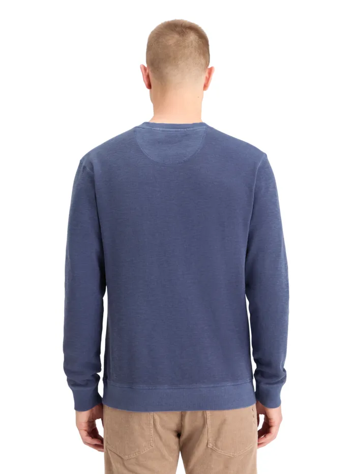 GARMENT DYED STRUCTURED SWEATSHIRT Moss Green Men Scotch and Soda Sweatshirts and Hoodies GARMENT DYED STRUCTURED SWEATSHIRT Moss Green Men Scotch and Soda Sweatshirts and Hoodies