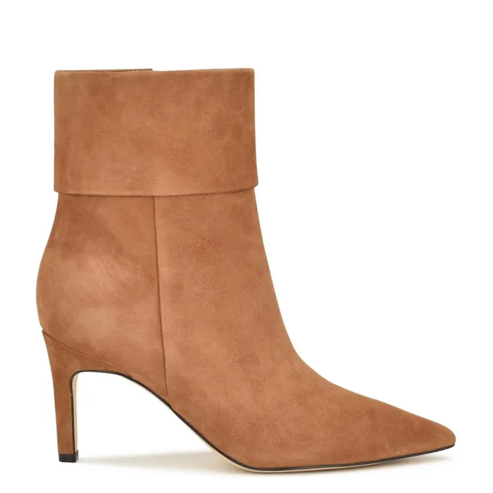 Gemms Dress Booties Medium Natural Suede Women Nine West Boots and Booties