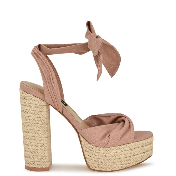Gertha Platform Espadrille Sandals Blush Women Nine West Sandals