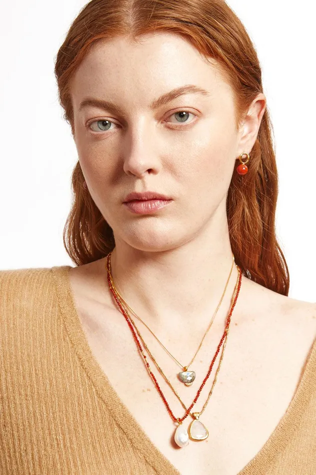Globe Stud Earrings Red Jasper Women Chan Luu Earrings