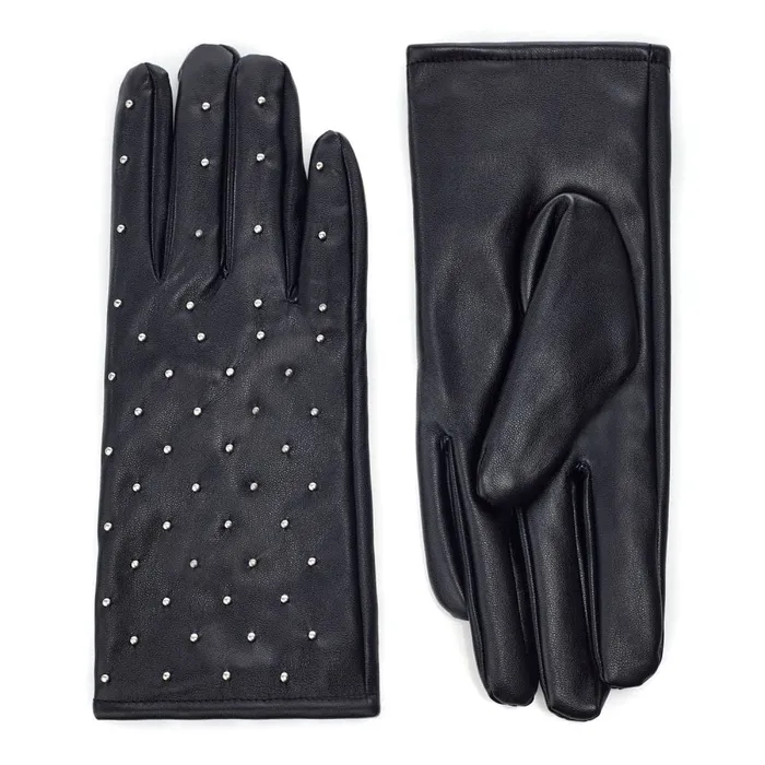 Gloves Women Moda In Pelle Stellaglove Black Porvair