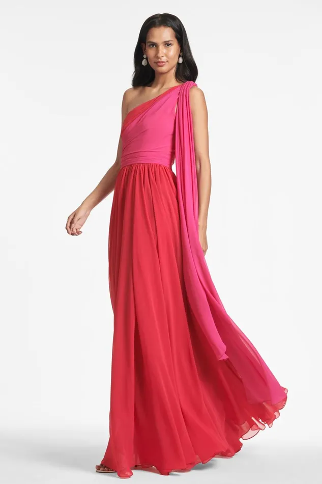 Grace Gown 8211 FuchsiaPoppy Red Women Sachin and Babi Formal